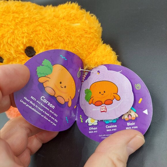 NWT Carson the Carrot BumBumz Russ Plush Toy Springbumz Collectible - Picture 5 of 7